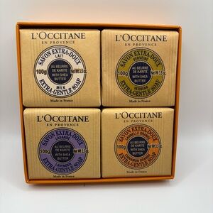 L'Occitane Savons De Provence Deluxe Soaps Milk Verbena Lavender Orange Box Set